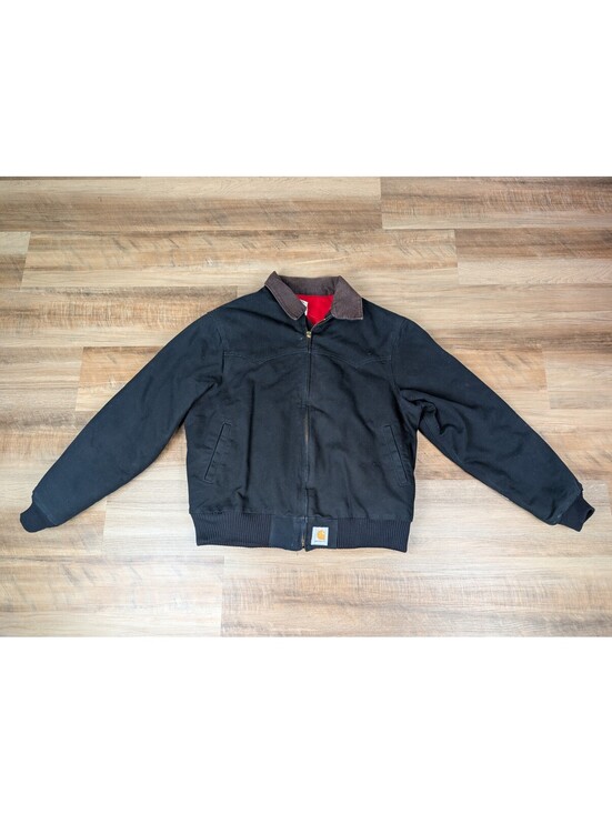 Carhartt Other - VTG Carhartt J13 BLK  Santa Fe Jacket L Black Red Quilted Liner July 2002